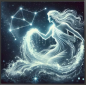 Preview: Diamond Painting Sternzeichen Wassermann